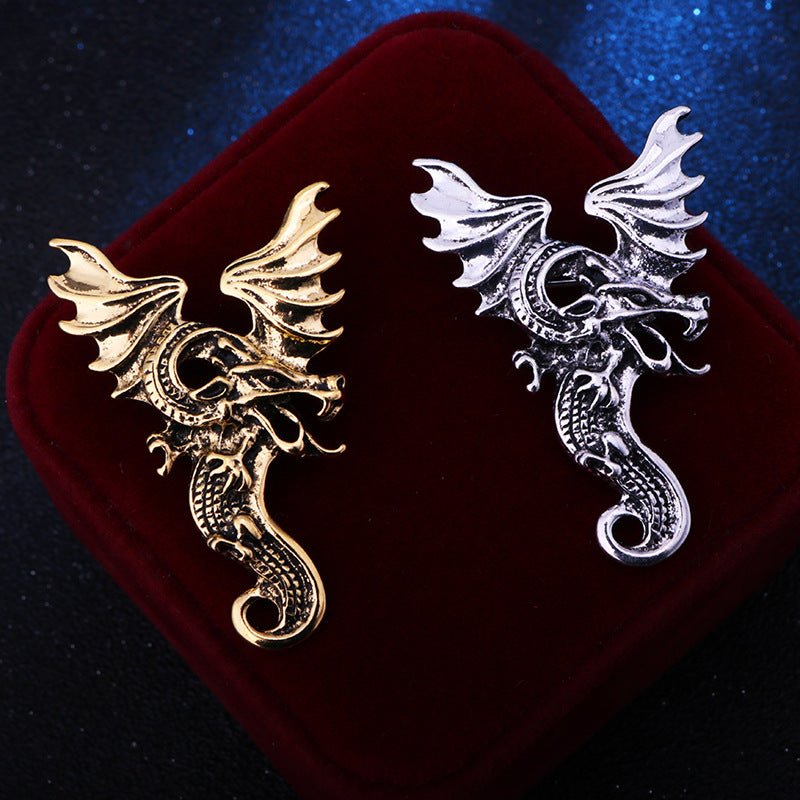 Flying Dragon Wing Dinosaur Brooch - Broochs- Brooch - Broochs -