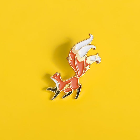 Fox Brooch couple Badge - Broochs- Brooch - Broochs -