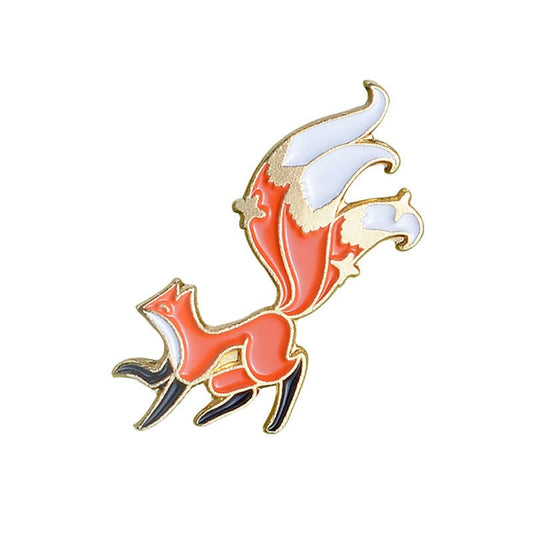 Fox Brooch couple Badge - Broochs- Brooch - Broochs -
