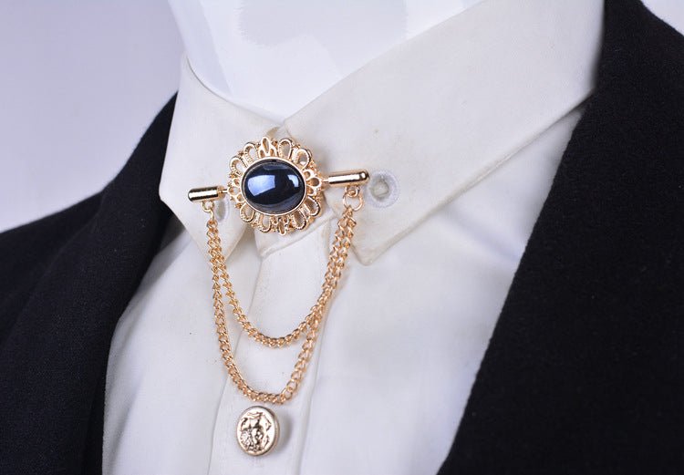 Fringed shirt collar brooch - Broochs- Brooch - Broochs -