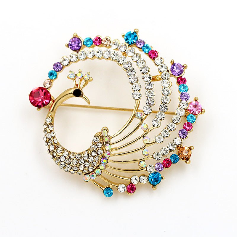 High-end Jewelry Wholesale Alloy Crystal Fashion Cat Eye Kitten Brooch - Broochs- Brooch - Broochs -