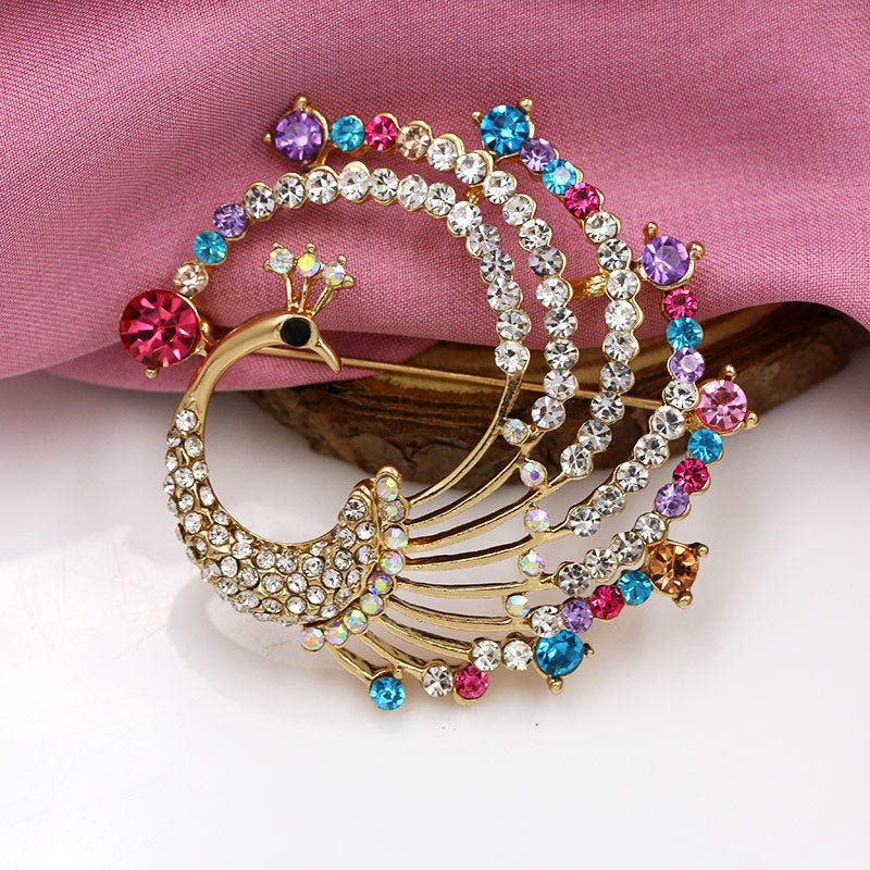 High-end Jewelry Wholesale Alloy Crystal Fashion Cat Eye Kitten Brooch - Broochs- Brooch - Broochs -
