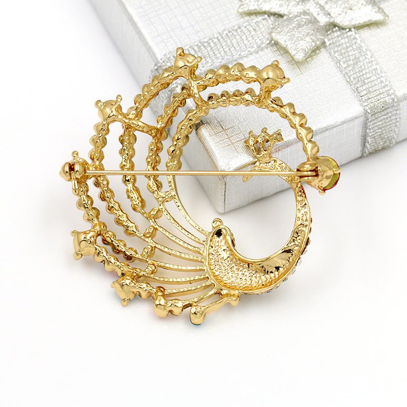 High-end Jewelry Wholesale Alloy Crystal Fashion Cat Eye Kitten Brooch - Broochs- Brooch - Broochs -