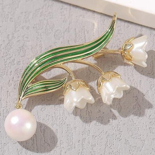 High-end New Exquisite Lily Of The Valley Brooch - Broochs- Brooch - Broochs -