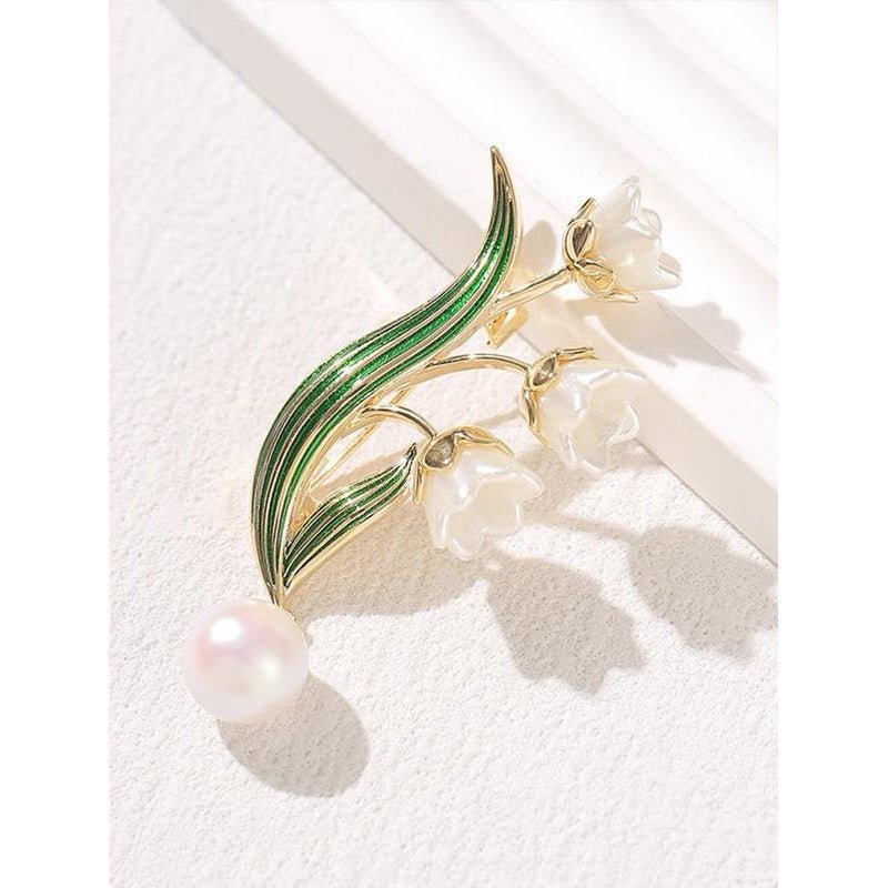 High-end New Exquisite Lily Of The Valley Brooch - Broochs- Brooch - Broochs -