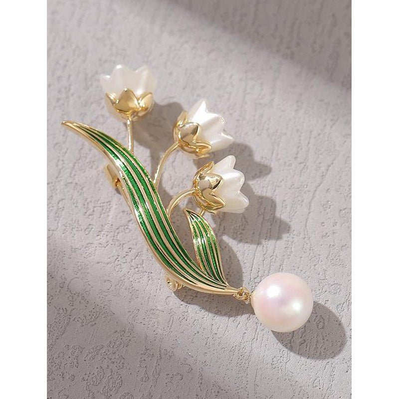 High-end New Exquisite Lily Of The Valley Brooch - Broochs- Brooch - Broochs -