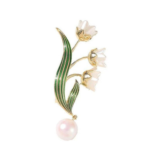 High-end New Exquisite Lily Of The Valley Brooch - Broochs- Brooch - Broochs -