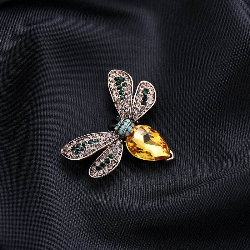Hot-selling Creative Small Bee Corsage Alloy Oil Drop High-end Animal Brooch - Broochs- Brooch - Broochs -