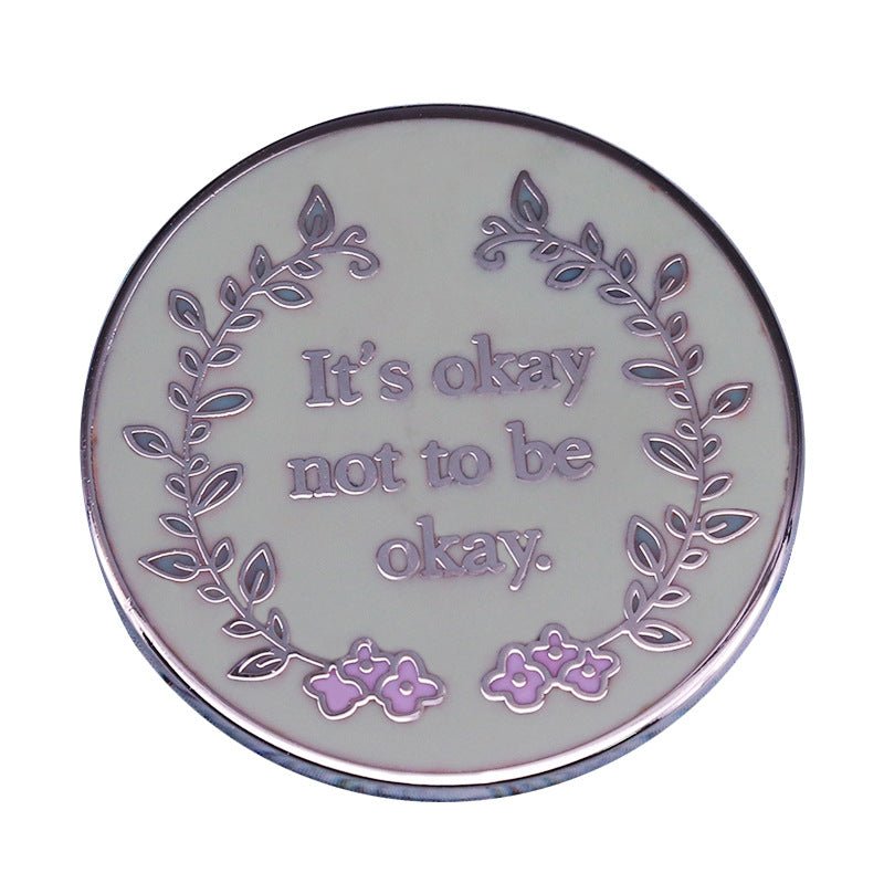 It's Hard to Be a Man-Chained Hand Badge Mental Health Brooch - Broochs- Brooch - Broochs -