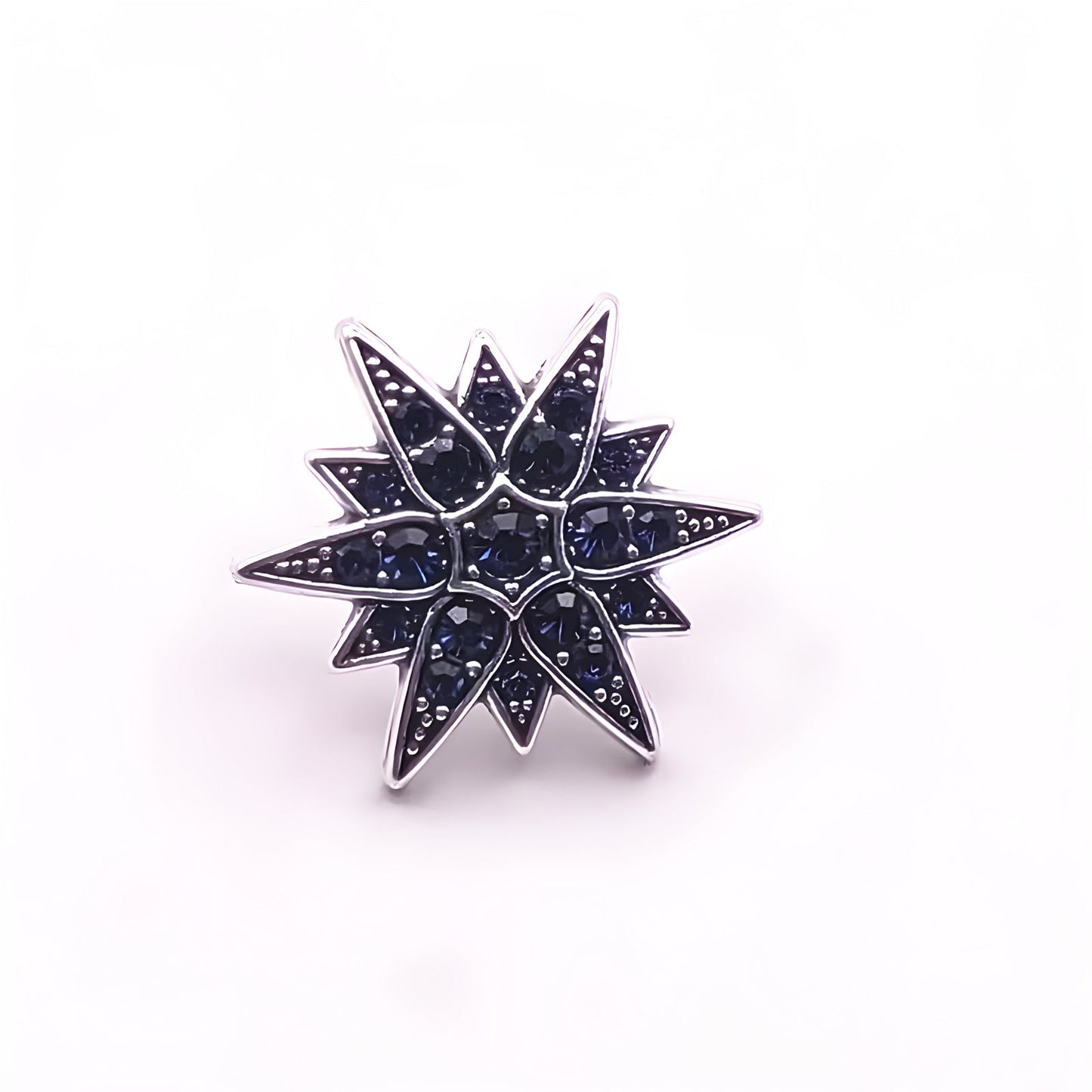 Men's Diamond Six-pointed Star Badge Badge Exquisite Brooch Boutonniere - Broochs- Brooch - Broochs -