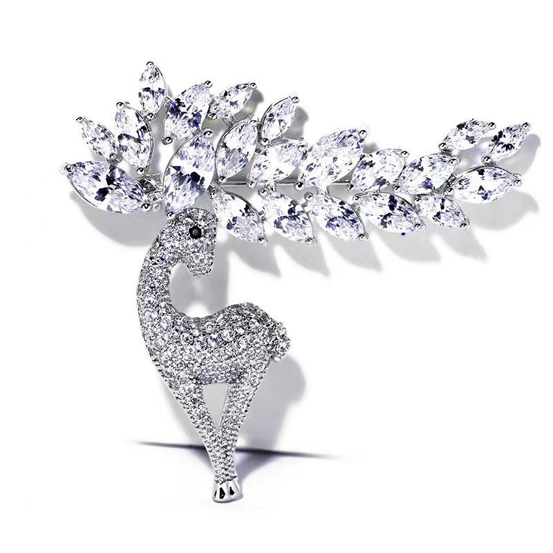New Elk Brooch High Korean Corsage Niche Christmas Pin - Broochs- Brooch - Broochs -