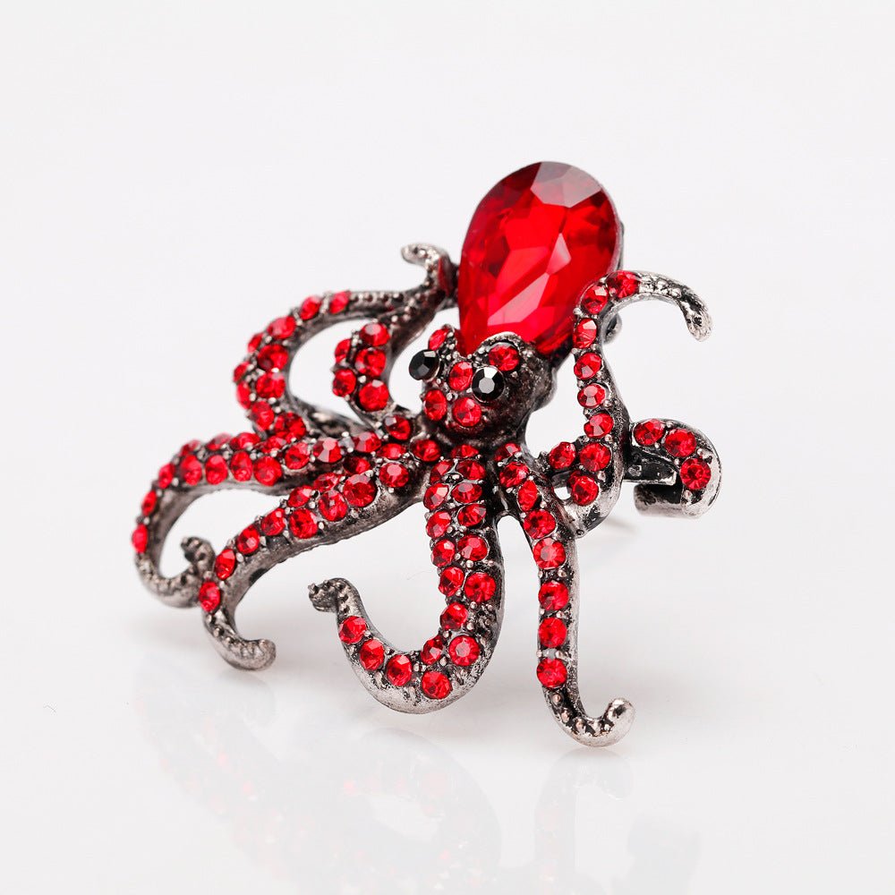 Octopus brooch - Broochs- Brooch - Broochs -