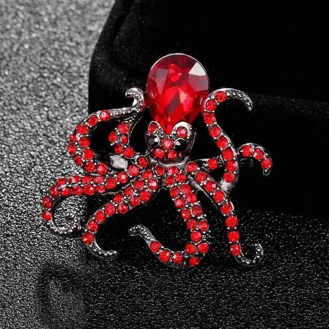 Octopus brooch - Broochs- Brooch - Broochs -