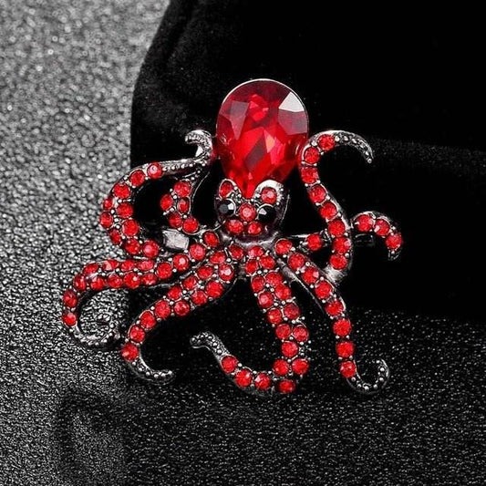 Octopus brooch - Broochs- Brooch - Broochs -