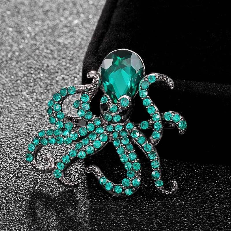 Octopus brooch - Broochs- Brooch - Broochs -