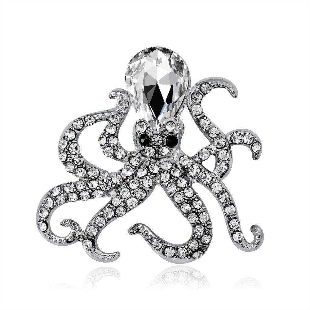 Octopus brooch - Broochs- Brooch - Broochs -