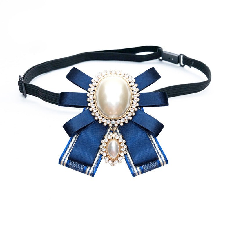 Pearl Bowknot Cloth Brooch - Broochs- Brooch - Broochs -
