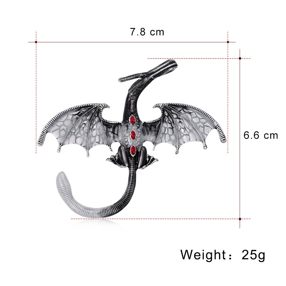 Personalized Cartoon Dragon Brooch All-Match Alloy Brooch - Broochs- Brooch - Broochs -