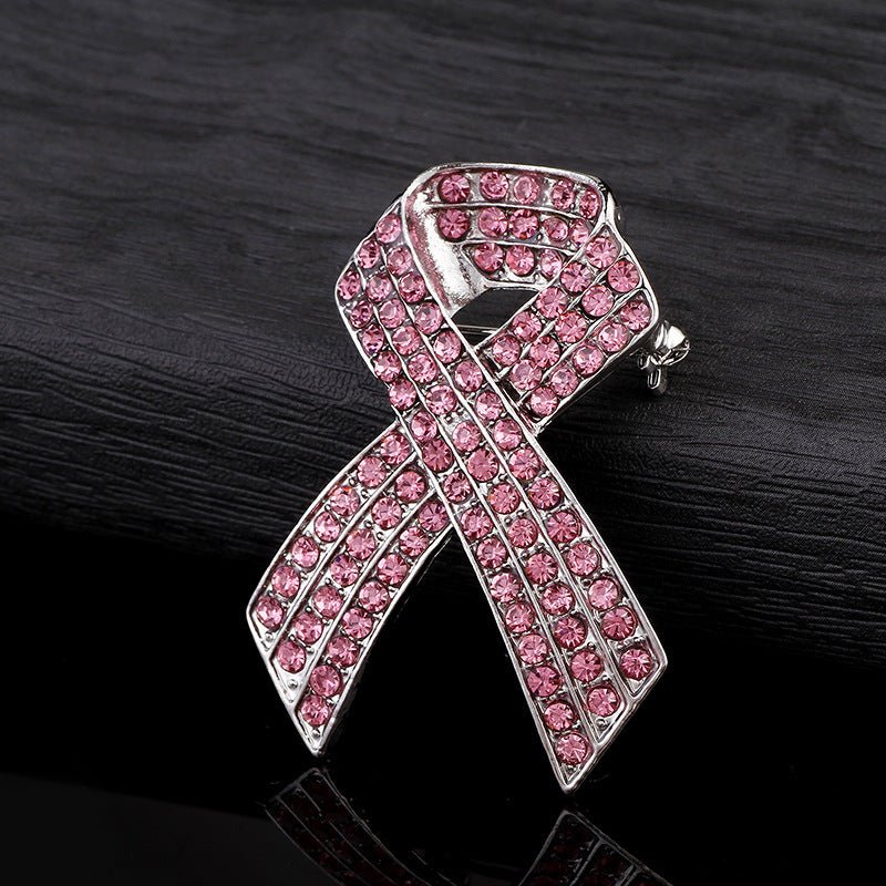 Pink ribbon brooch - Broochs- Brooch - Broochs -