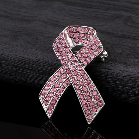 Pink ribbon brooch - Broochs- Brooch - Broochs -