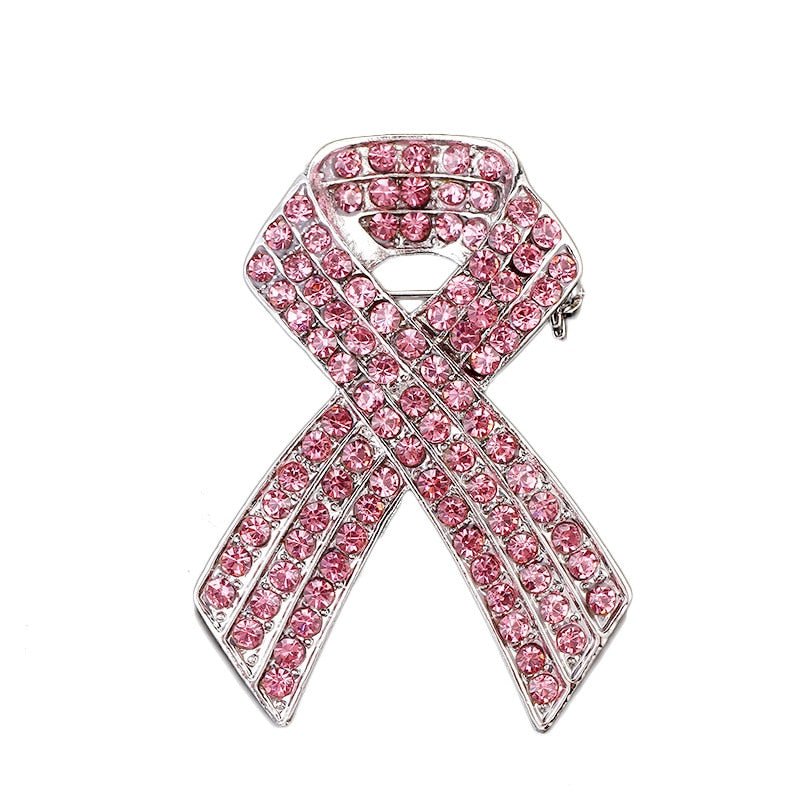 Pink ribbon brooch - Broochs- Brooch - Broochs -