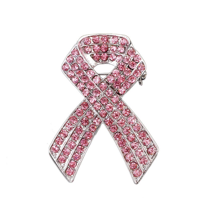 Pink ribbon brooch - Broochs- Brooch - Broochs -