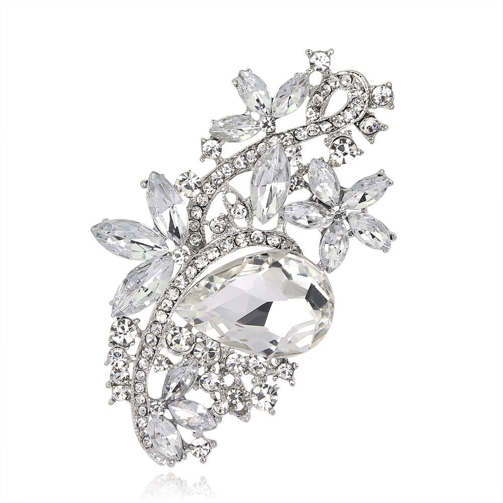 Rhinestone Brooch Acrylic Glass Brooch Pin Clothing Brooch - Broochs- Brooch - Broochs -