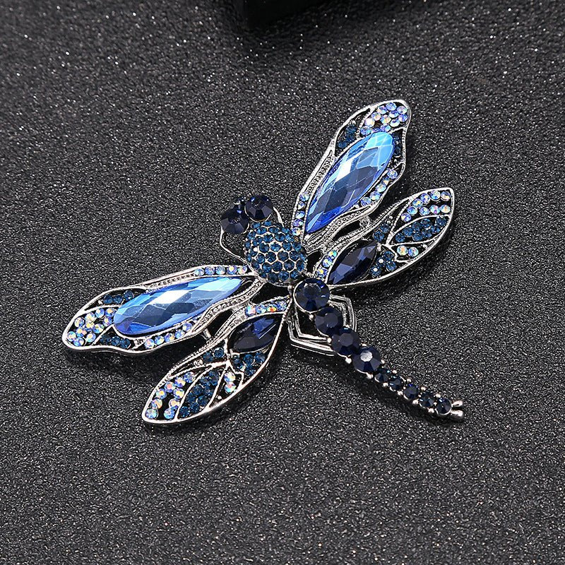 Rhinestone dragonfly brooch - Broochs- Brooch - Broochs -
