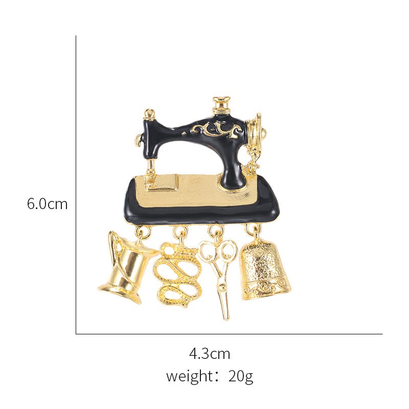Sewing machine brooch - Broochs- Brooch - Broochs -
