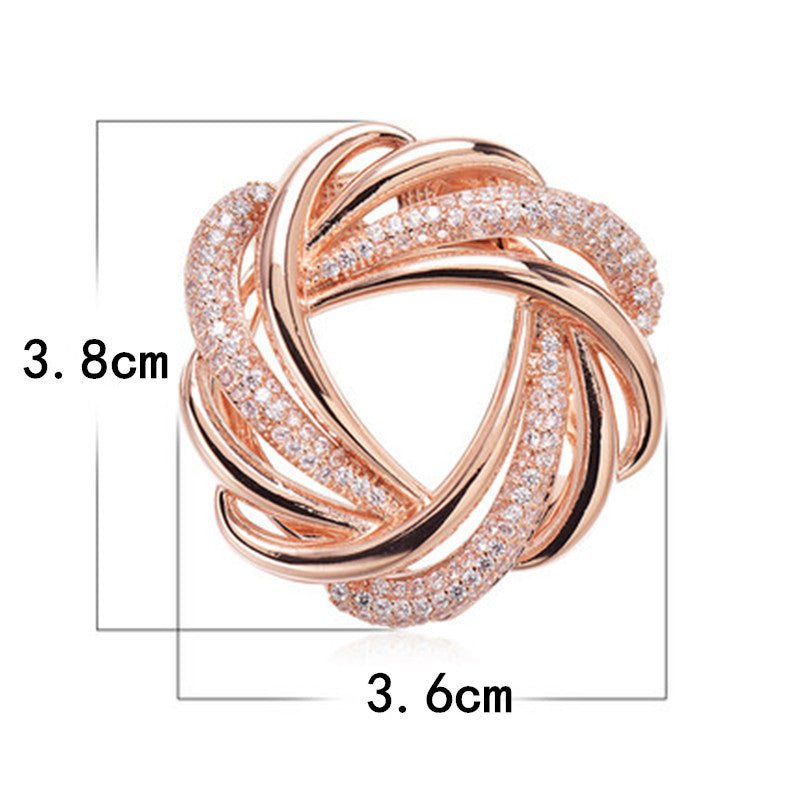 Sewless Fixed Clothing Corner Skirt Skirt Temperament Elegant Brooch Pin Button - Broochs- Brooch - Broochs -