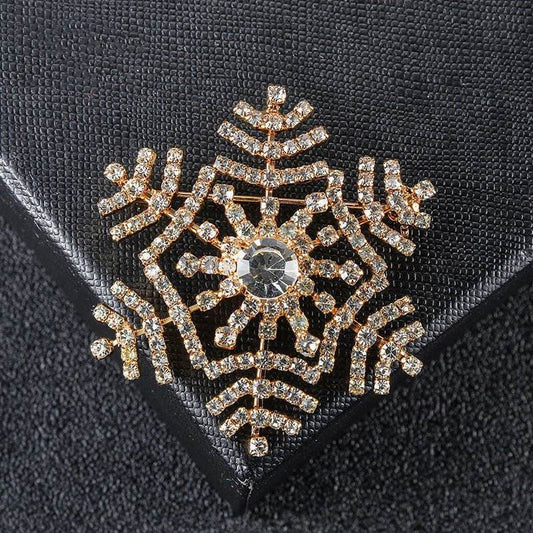 Snowflake Brooch Fashion Flower Corsage Classic - Broochs- Brooch - Broochs -