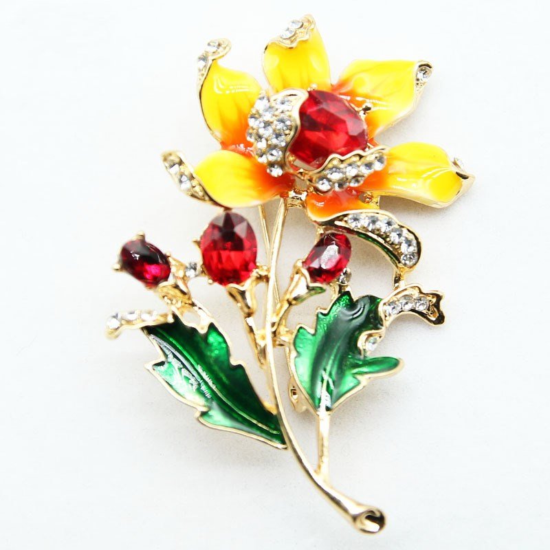 Sun Flower Brooch - Broochs- Brooch - Broochs -