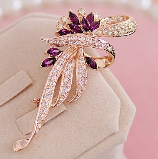 version of female jewelry crystal brooch brooch - Broochs- Brooch - Broochs -