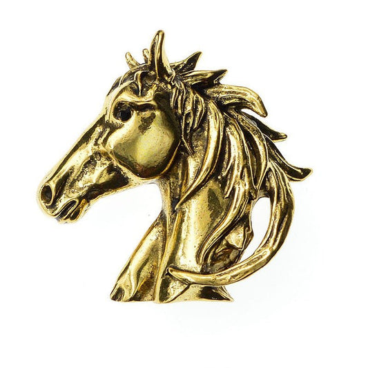 Vintage Fashion Horse Head Men Women Brooch - Broochs- Brooch - Broochs -