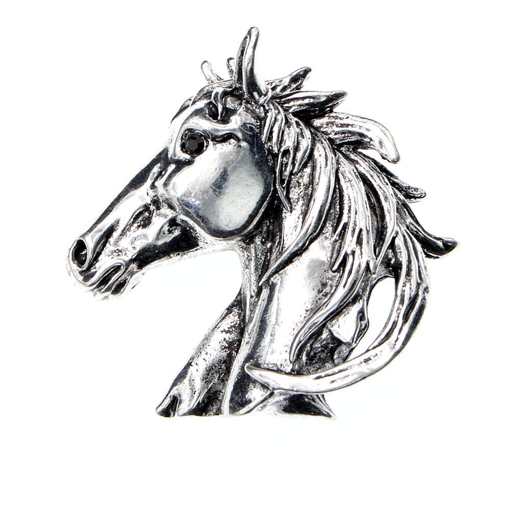 Vintage Fashion Horse Head Men Women Brooch - Broochs- Brooch - Broochs -