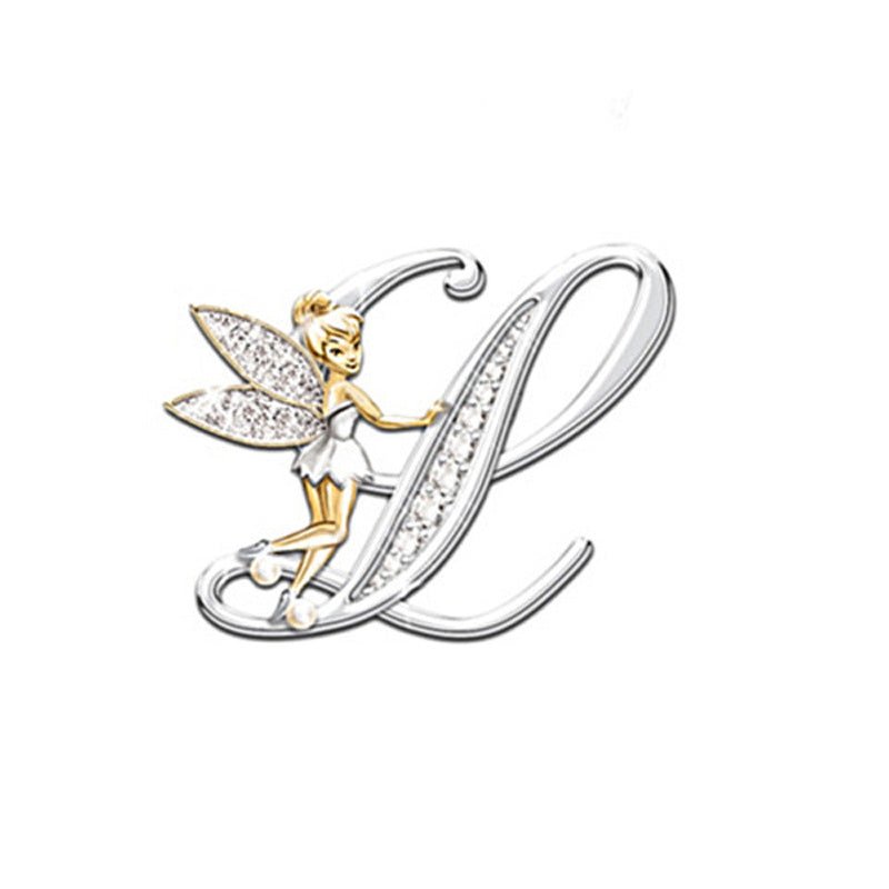 Women's Fashion 26 English Letter Brooch - Broochs- Brooch - Broochs -