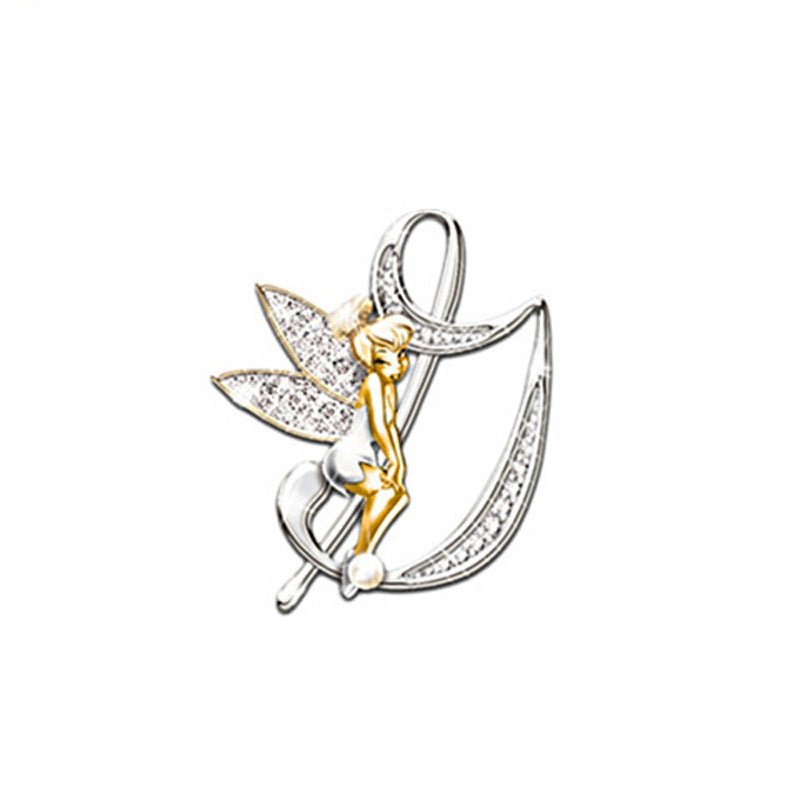Women's Fashion 26 English Letter Brooch - Broochs- Brooch - Broochs -