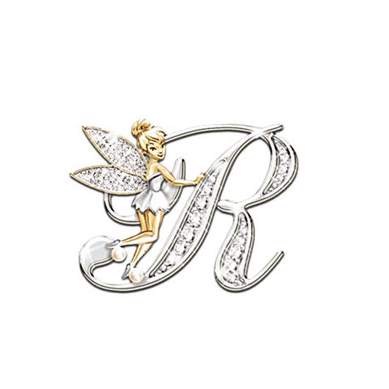 Women's Fashion 26 English Letter Brooch - Broochs- Brooch - Broochs -