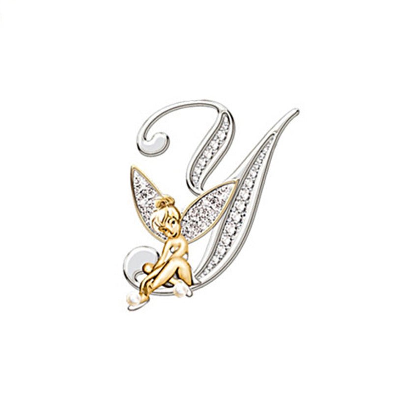 Women's Fashion 26 English Letter Brooch - Broochs- Brooch - Broochs -
