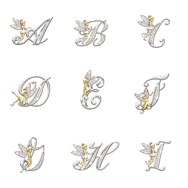 Women's Fashion 26 English Letter Brooch - Broochs- Brooch - Broochs -