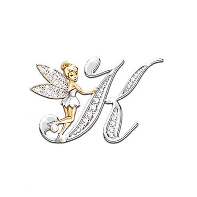 Women's Fashion 26 English Letter Brooch - Broochs- Brooch - Broochs -