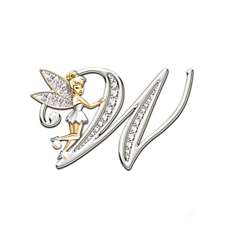Women's Fashion 26 English Letter Brooch - Broochs- Brooch - Broochs -