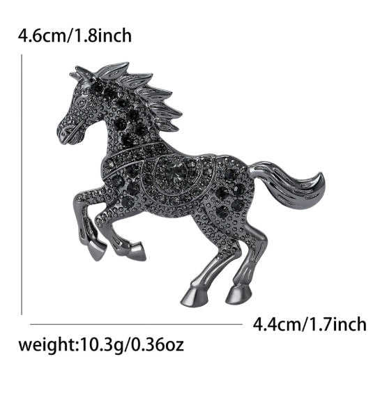 Year Of The Horse Zodiac Brooch Light Luxury And Versatile - Broochs- Brooch - Broochs -