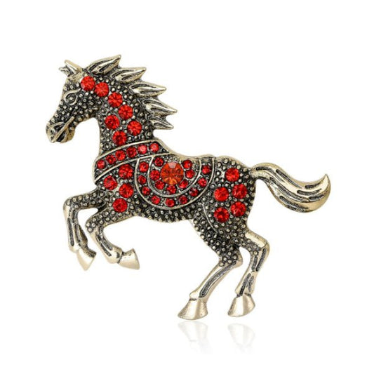 Year Of The Horse Zodiac Brooch Light Luxury And Versatile - Broochs- Brooch - Broochs -