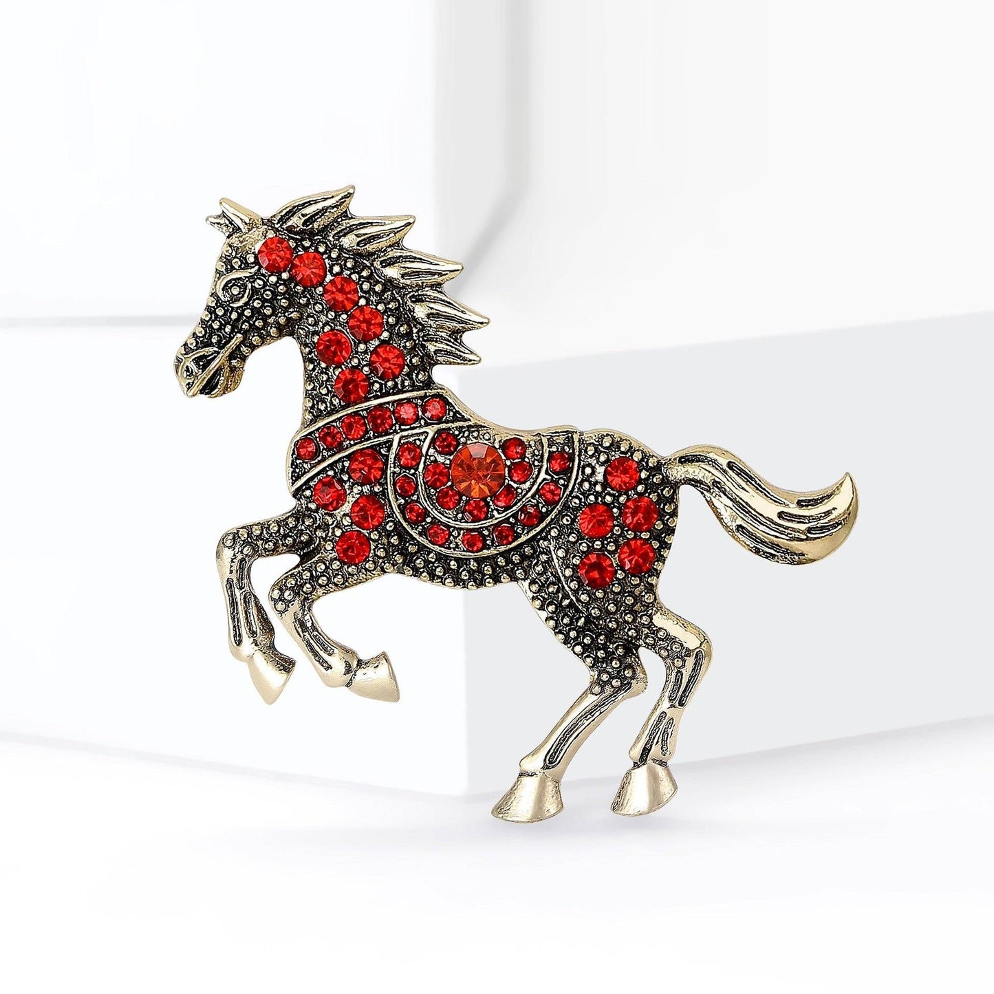 Year Of The Horse Zodiac Brooch Light Luxury And Versatile - Broochs- Brooch - Broochs -