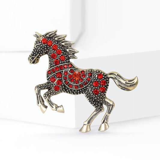 Year Of The Horse Zodiac Brooch Light Luxury And Versatile - Broochs- Brooch - Broochs -